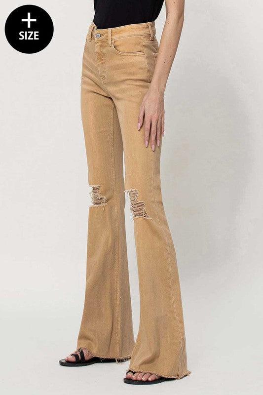 Mid Rise Flare Jeans- Doss Dollz