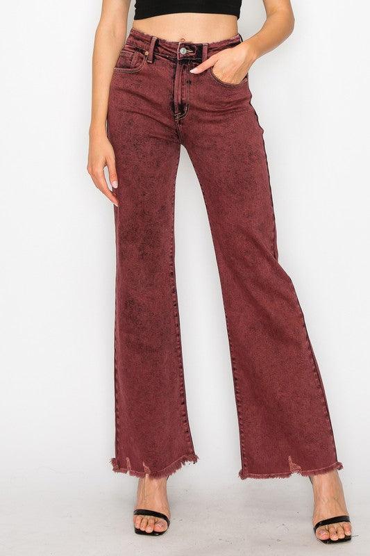 Mid Rise Flare Jeans- Doss Dollz