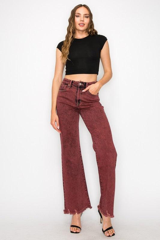 Mid Rise Flare Jeans- Doss Dollz