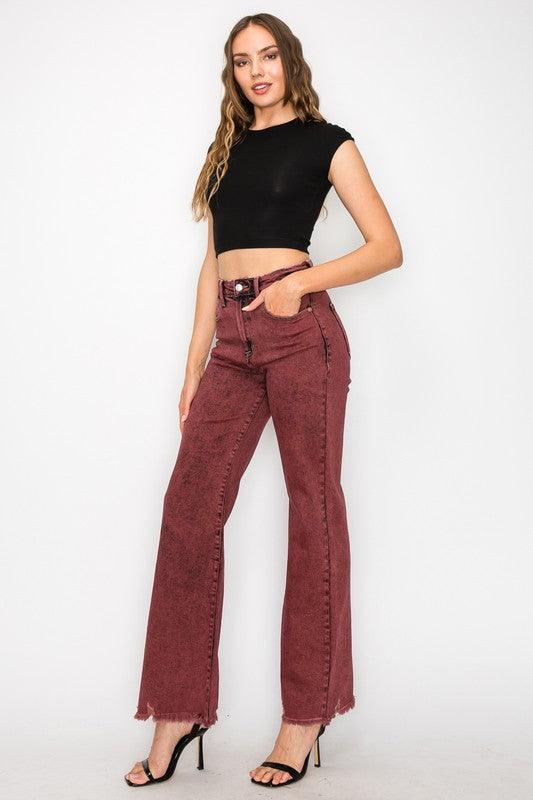 Mid Rise Flare Jeans- Doss Dollz