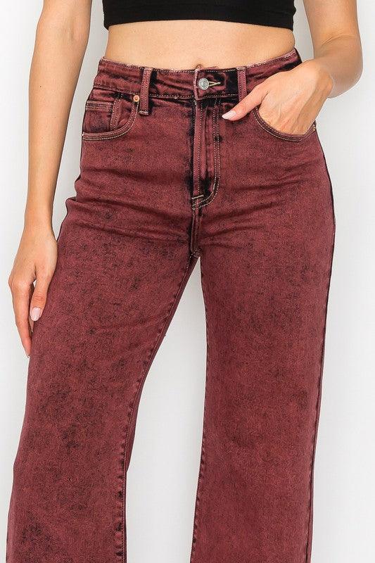 Mid Rise Flare Jeans- Doss Dollz