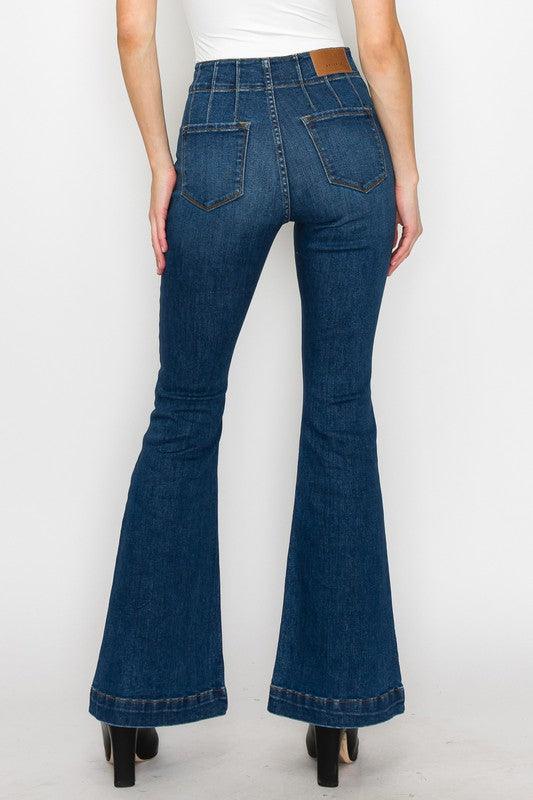 Mid Rise Flare Jeans- Doss Dollz