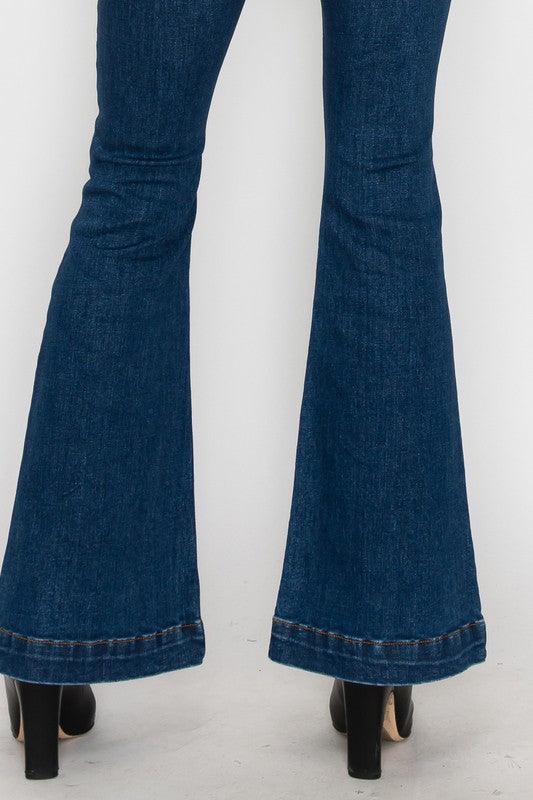 Mid Rise Flare Jeans- Doss Dollz