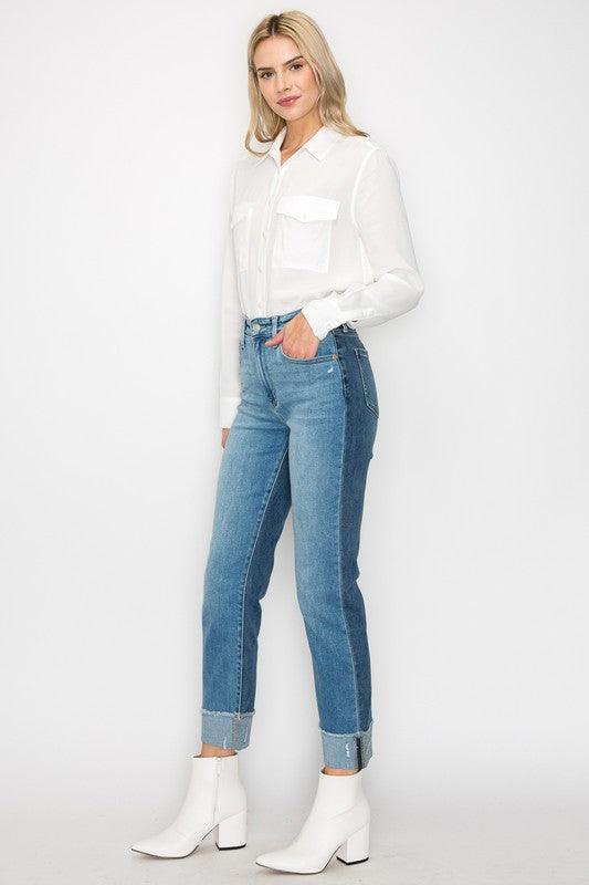 Mid Rise Flare Jeans- Doss Dollz