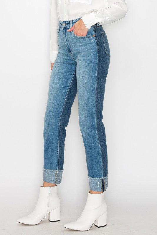 Mid Rise Flare Jeans- Doss Dollz