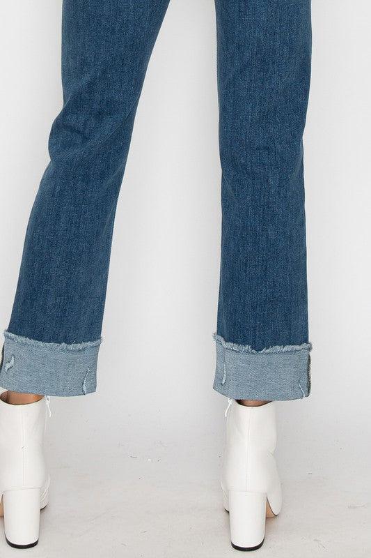 Mid Rise Flare Jeans- Doss Dollz