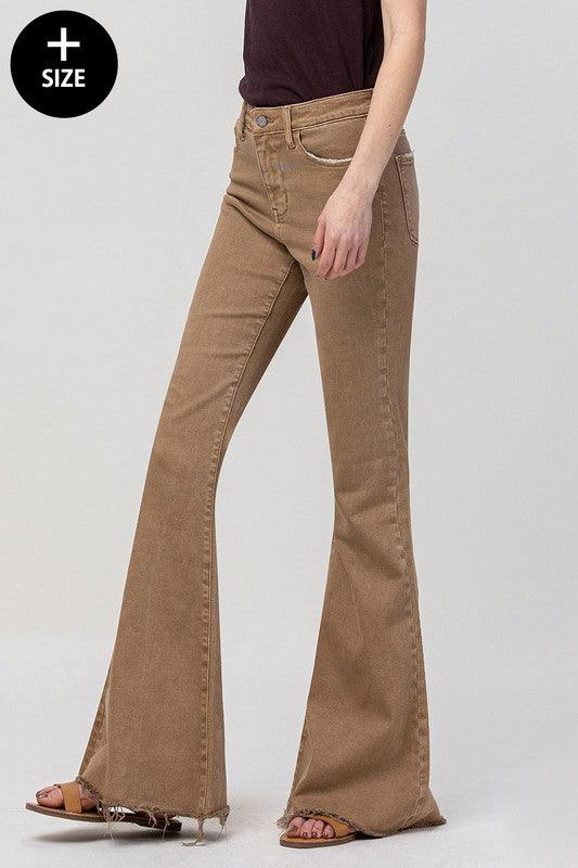 Mid Rise Flare Jeans- Doss Dollz