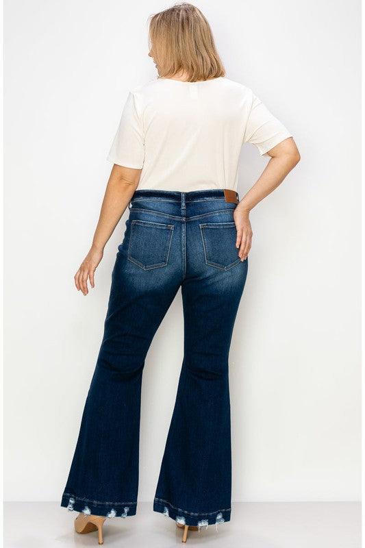 Mid Rise Flare Jeans- Doss Dollz