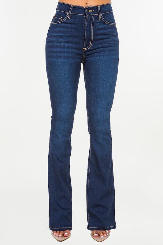 Mid Rise Flare Jeans- Doss Dollz