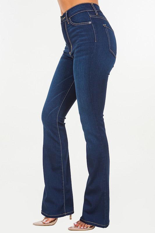 Mid Rise Flare Jeans- Doss Dollz