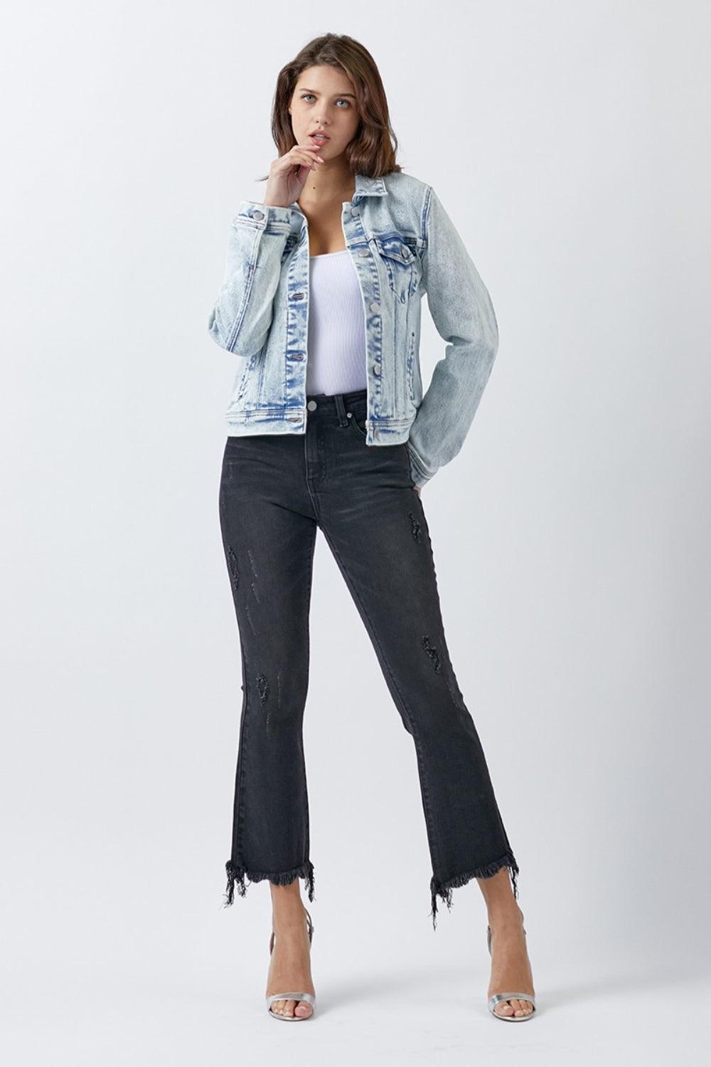 Mid Rise Flare Jeans- Doss Dollz