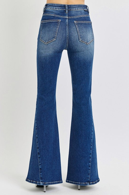 Mid Rise Flare Jeans- Doss Dollz