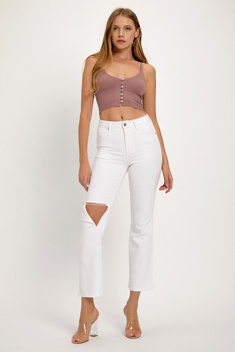 Mid Rise Flare Jeans- Doss Dollz