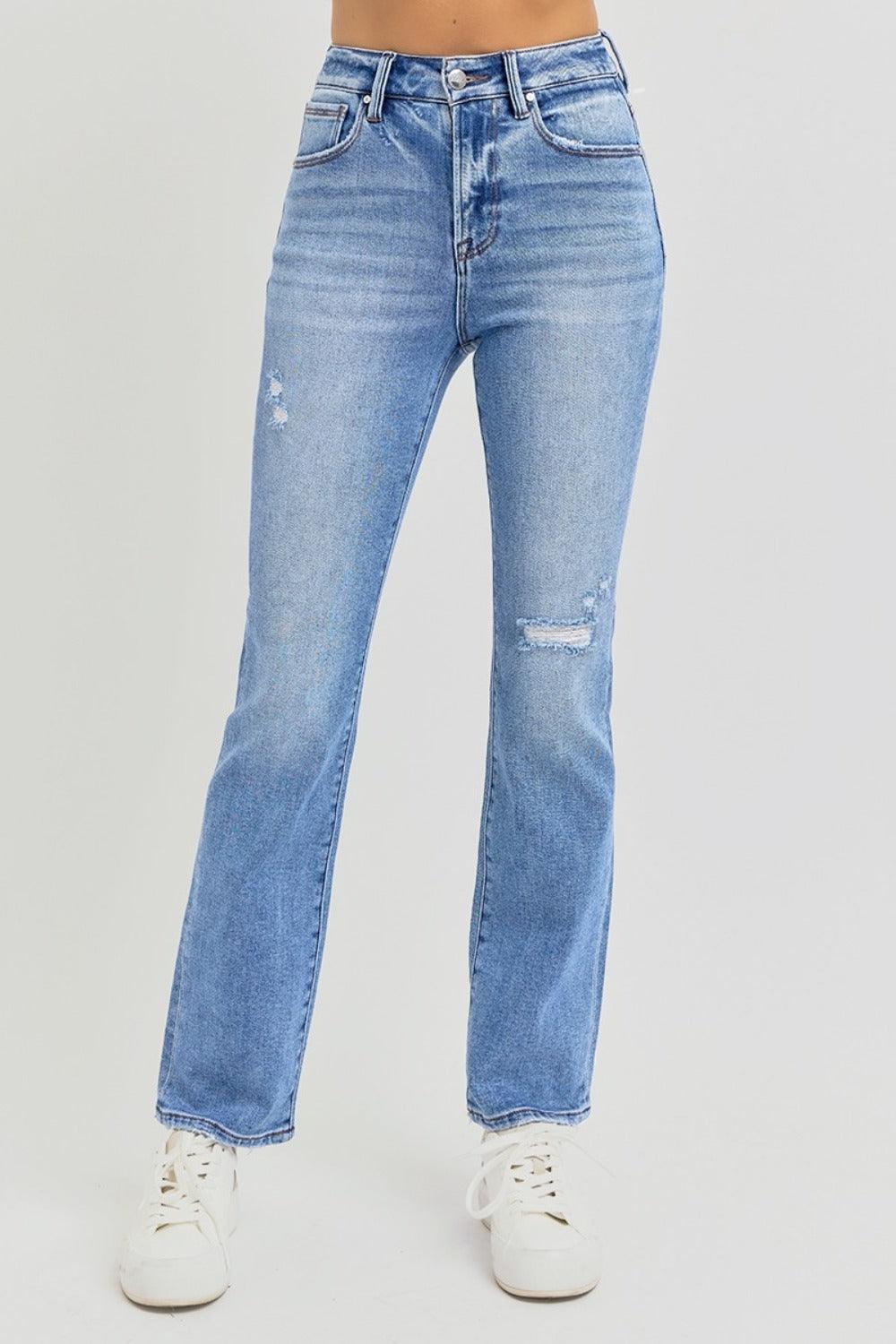 Mid Rise Flare Jeans- Doss Dollz