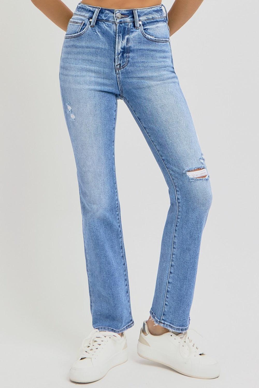 Mid Rise Flare Jeans- Doss Dollz