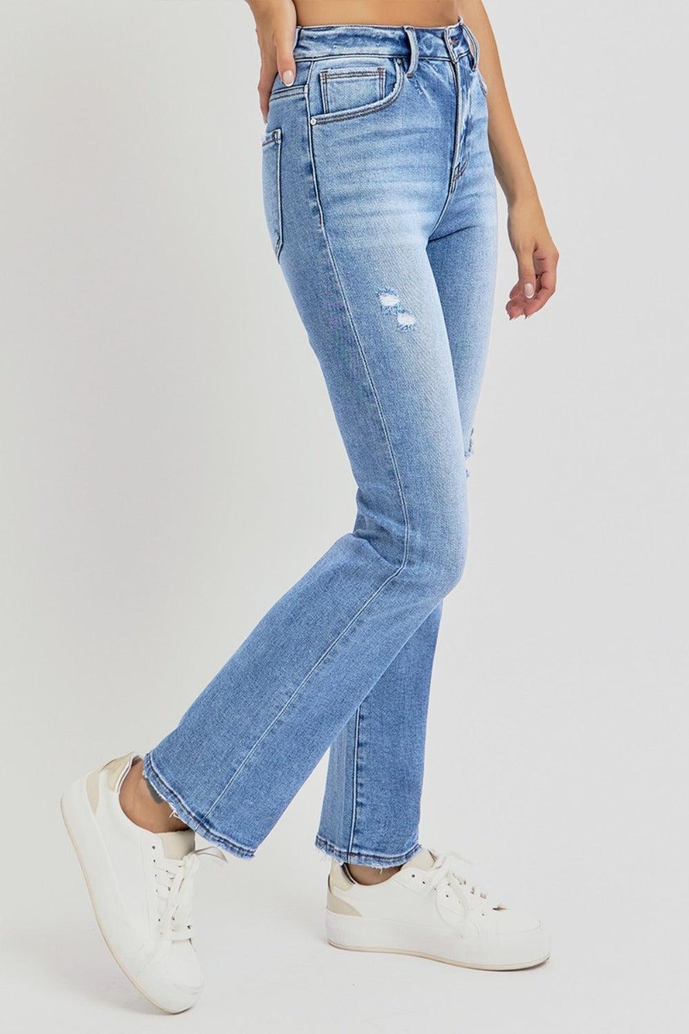Mid Rise Flare Jeans- Doss Dollz