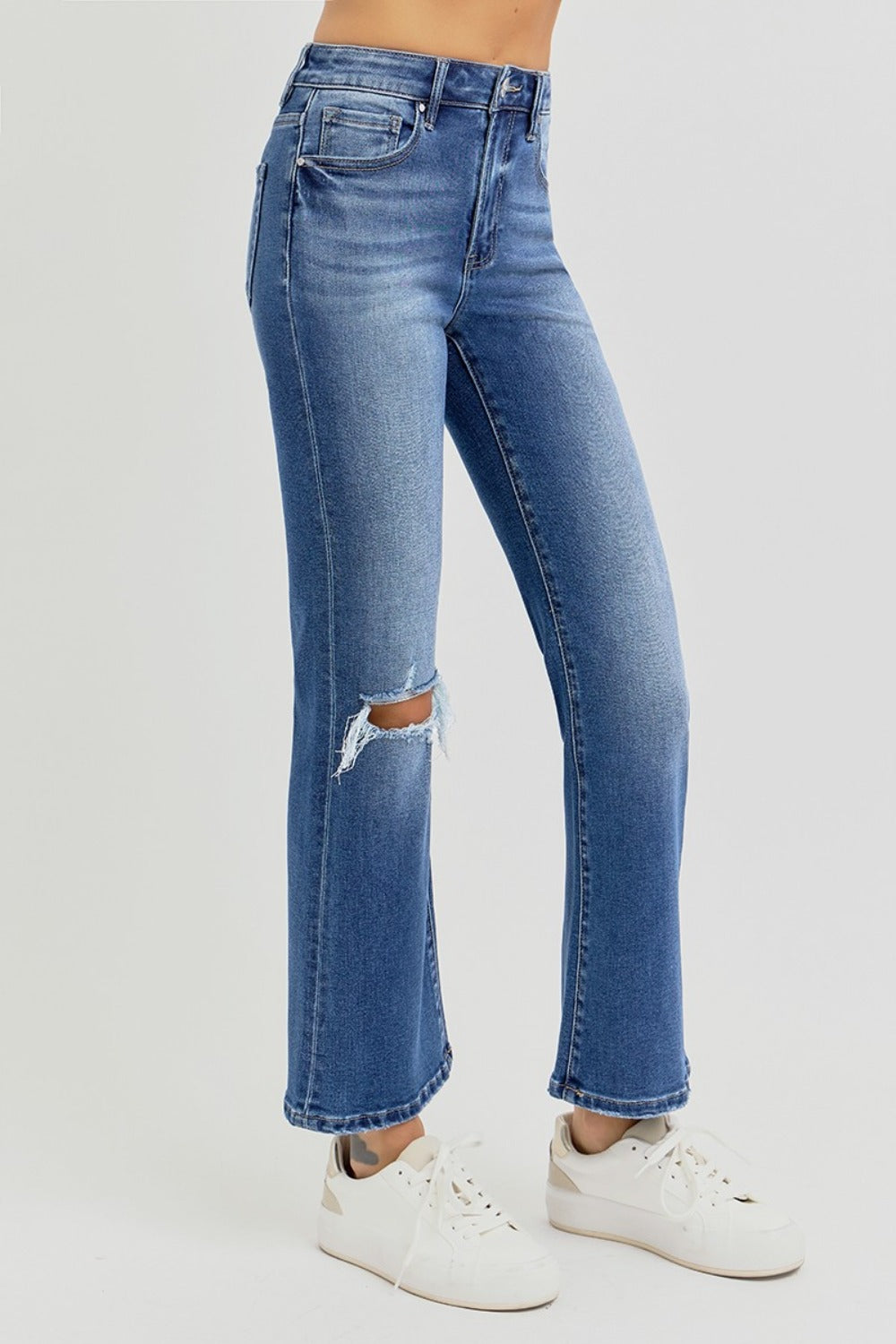 Mid Rise Flare Jeans- Doss Dollz