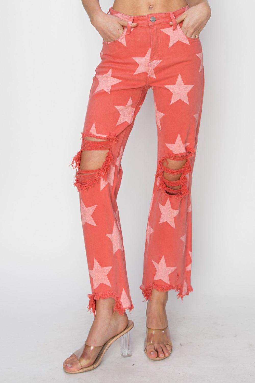 Mid Rise Flare Jeans- Doss Dollz