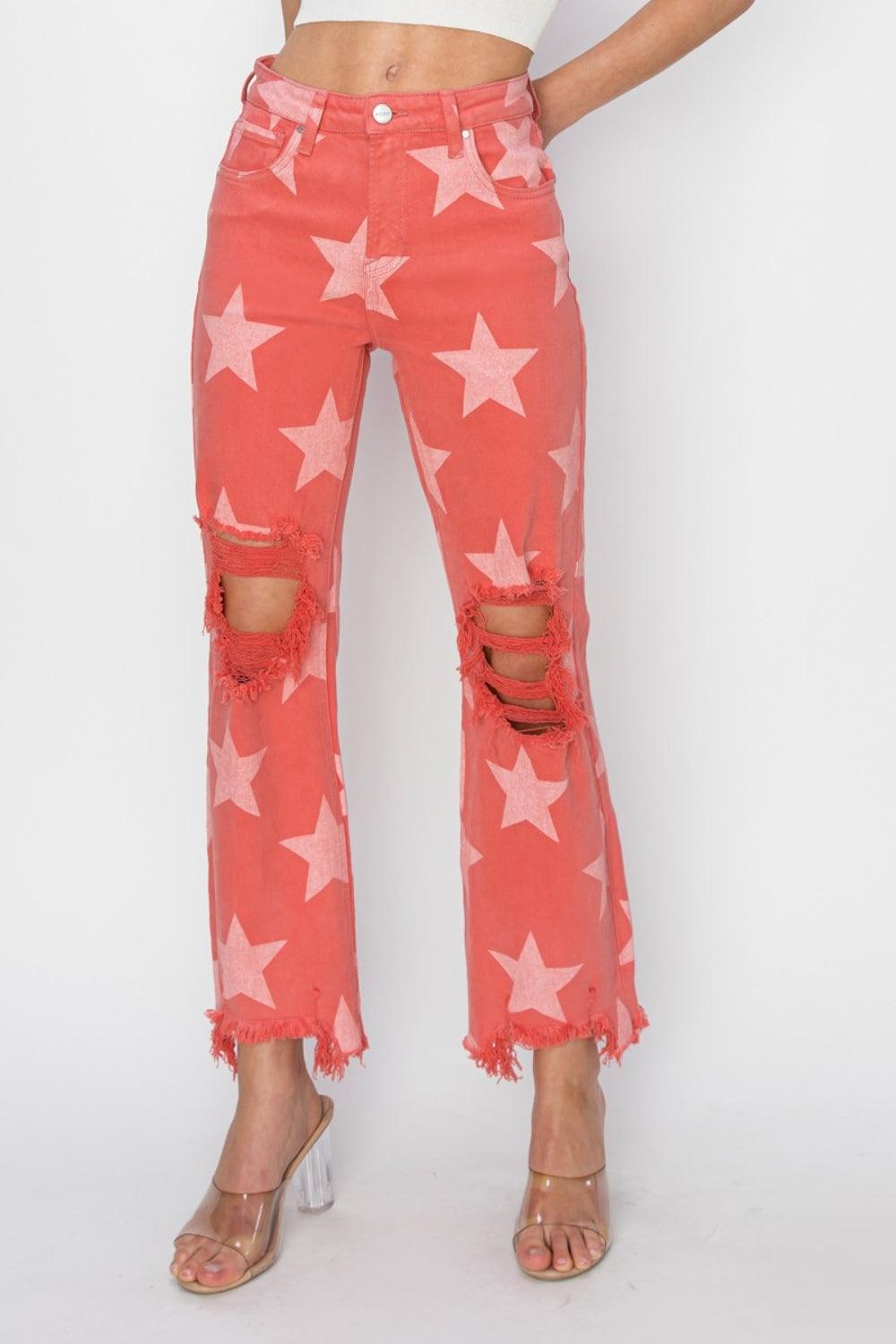 Mid Rise Flare Jeans- Doss Dollz