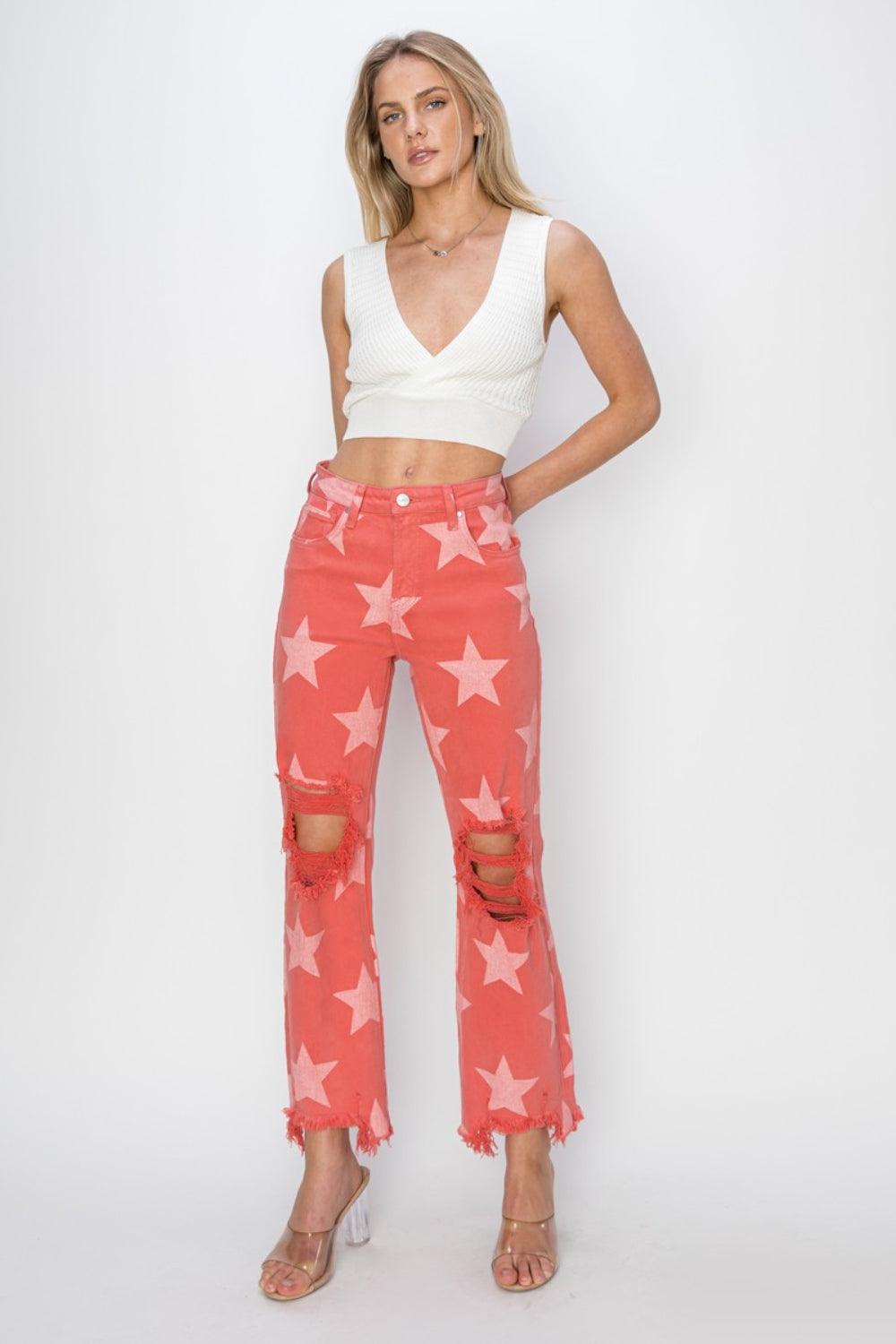 Mid Rise Flare Jeans- Doss Dollz
