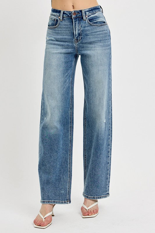 Mid Rise Flare Jeans- Doss Dollz