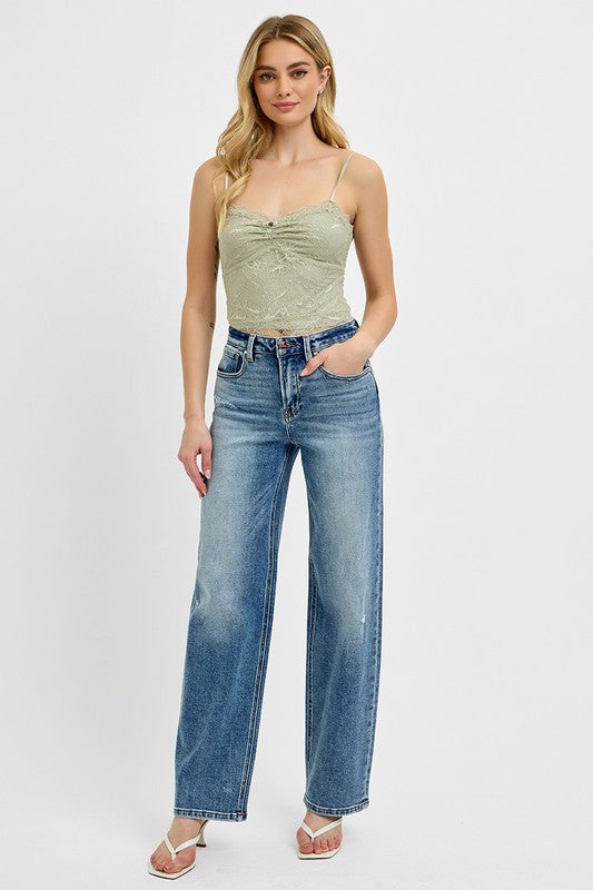 Mid Rise Flare Jeans- Doss Dollz