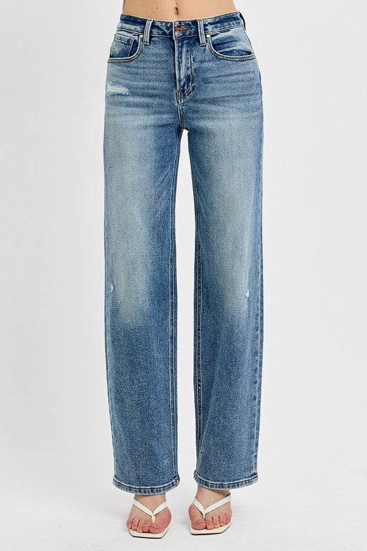 Mid Rise Flare Jeans- Doss Dollz