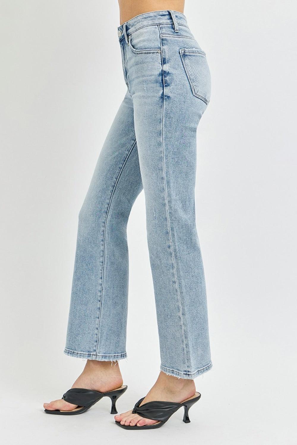Mid Rise Flare Jeans- Doss Dollz