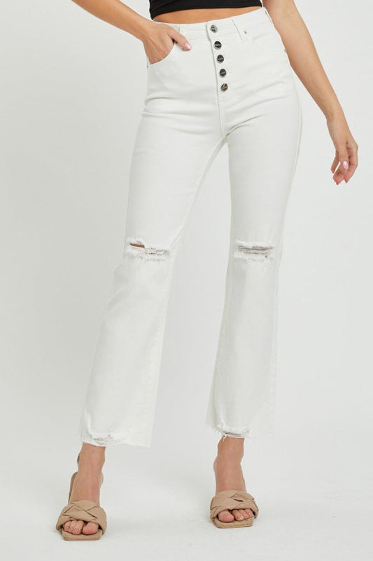 Mid Rise Flare Jeans- Doss Dollz