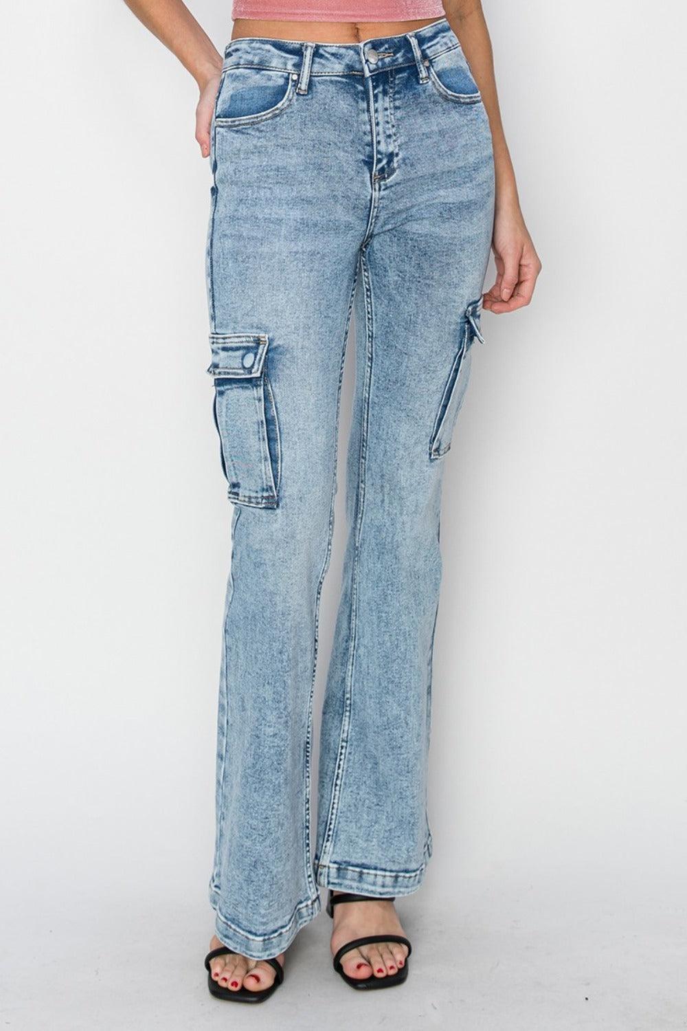 Mid Rise Flare Jeans- Doss Dollz