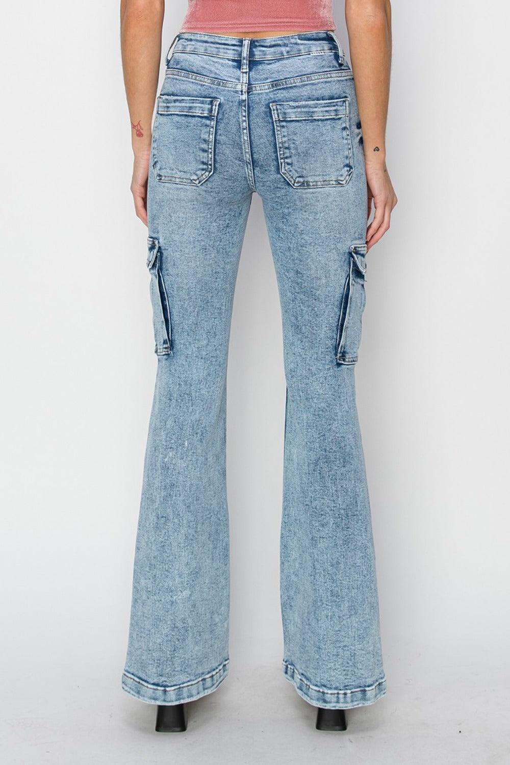 Mid Rise Flare Jeans- Doss Dollz