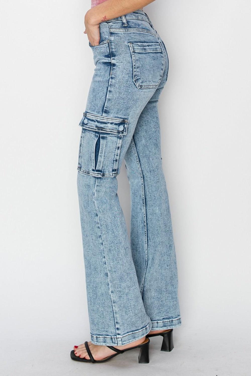 Mid Rise Flare Jeans- Doss Dollz