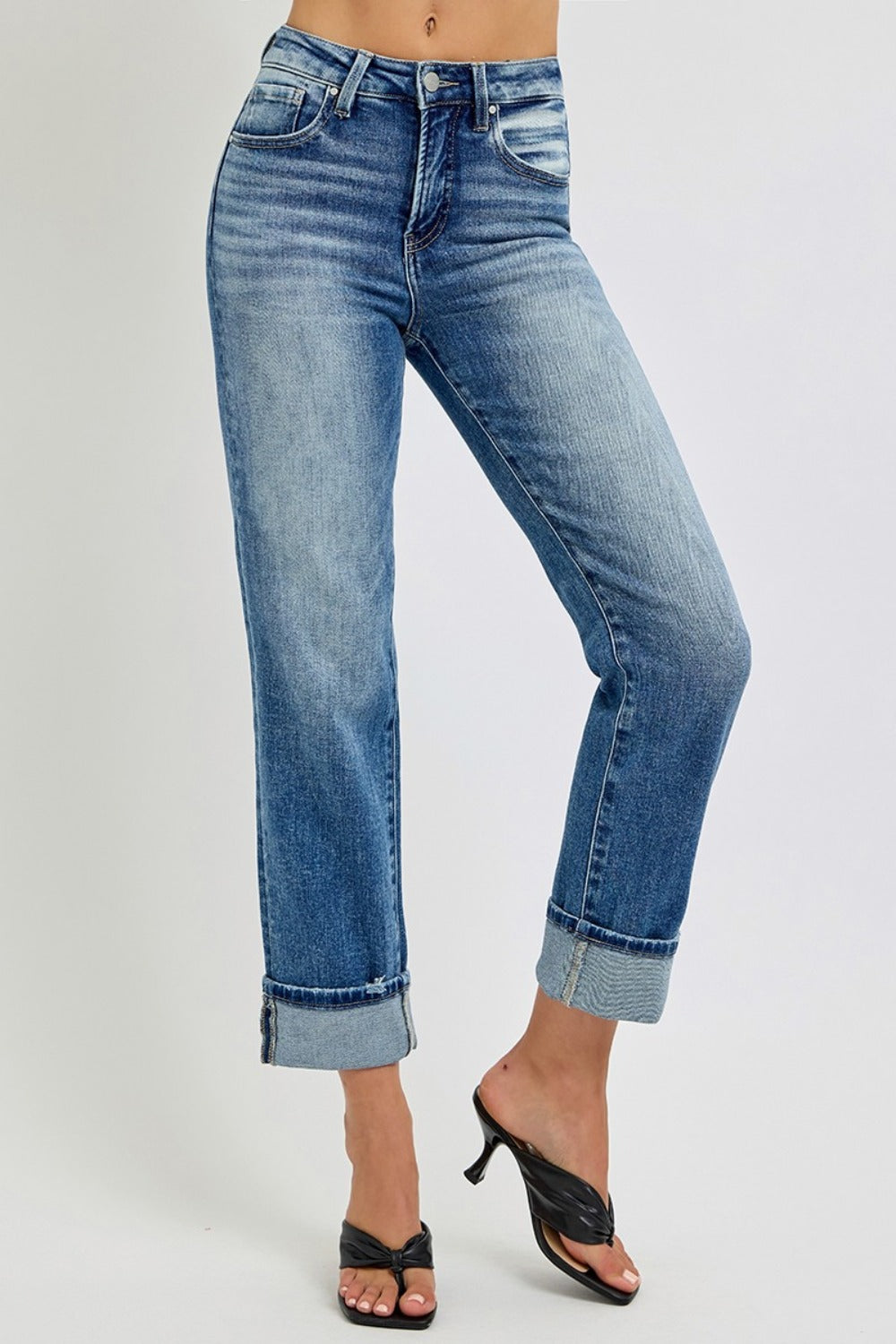 Mid Rise Flare Jeans- Doss Dollz