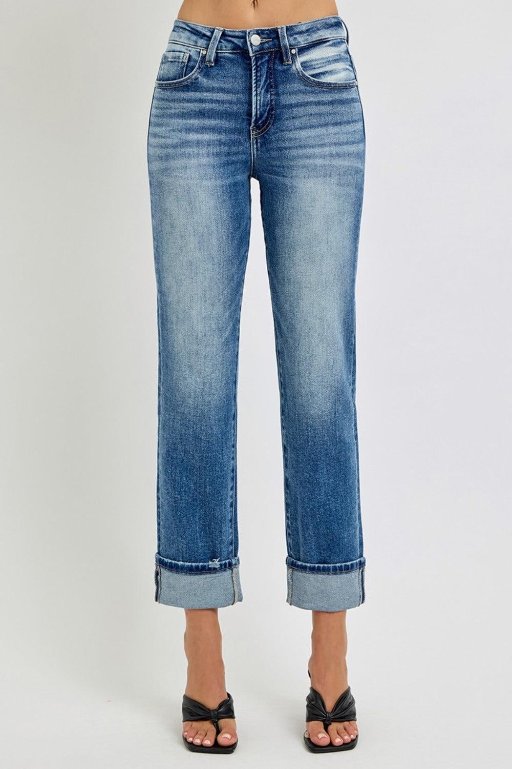 Mid Rise Flare Jeans- Doss Dollz