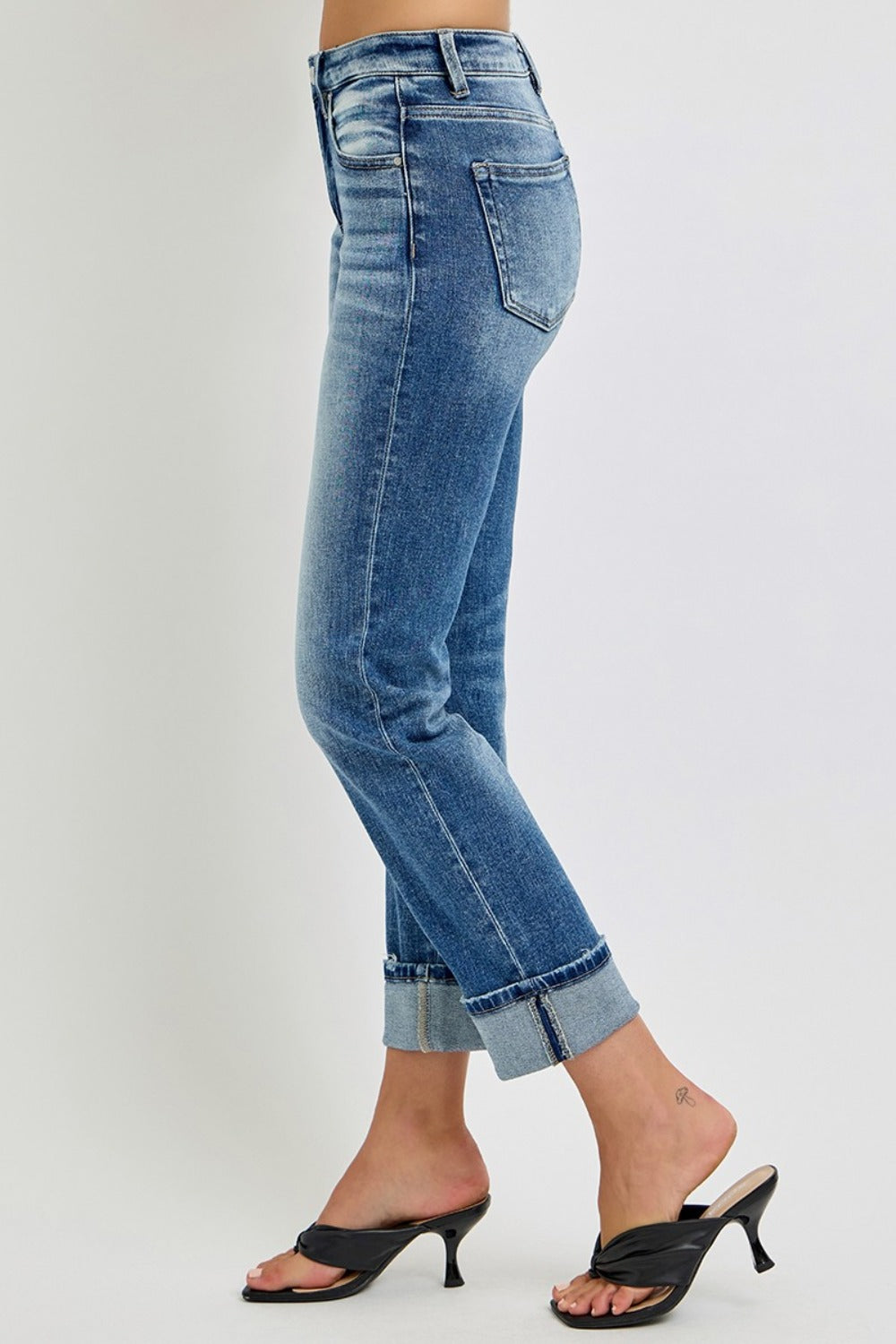 Mid Rise Flare Jeans- Doss Dollz