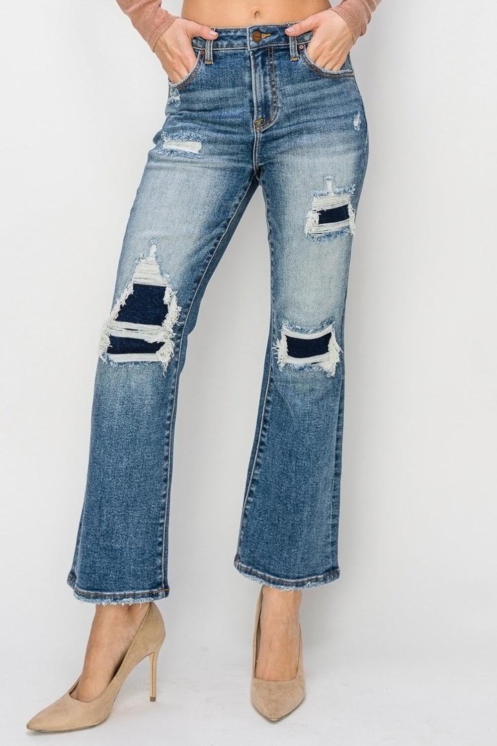 Mid Rise Flare Jeans- Doss Dollz