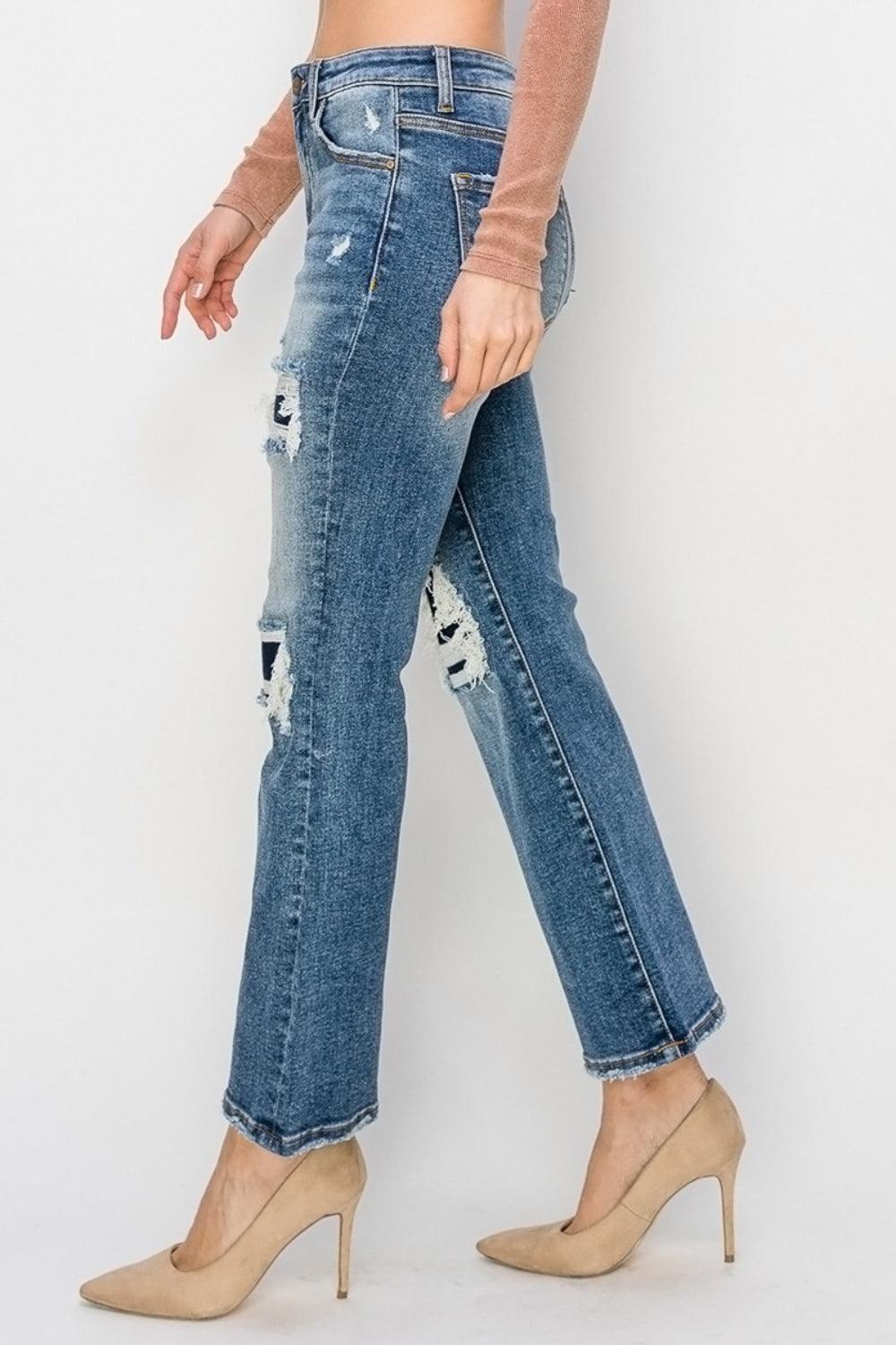 Mid Rise Flare Jeans- Doss Dollz