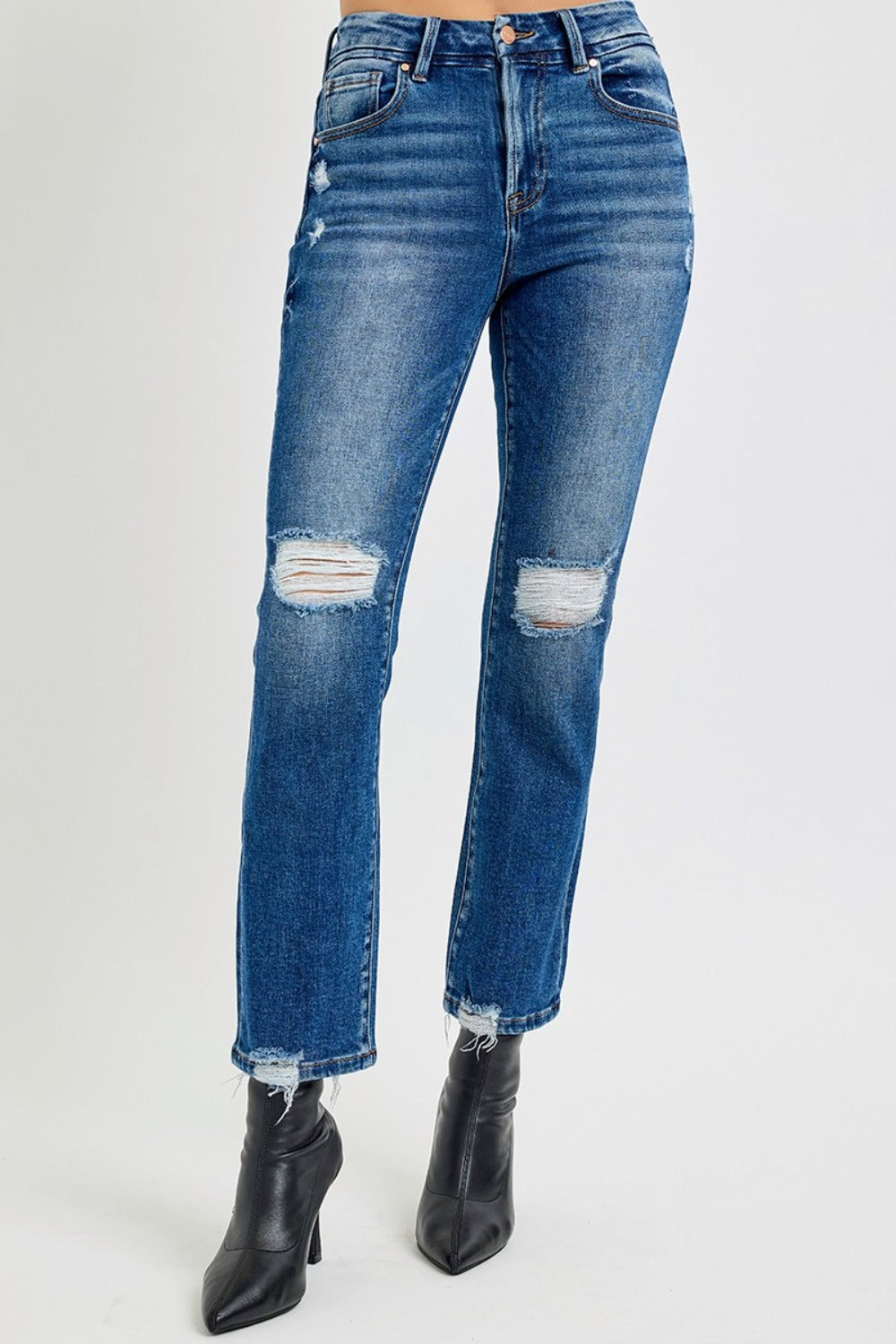 Mid Rise Flare Jeans- Doss Dollz