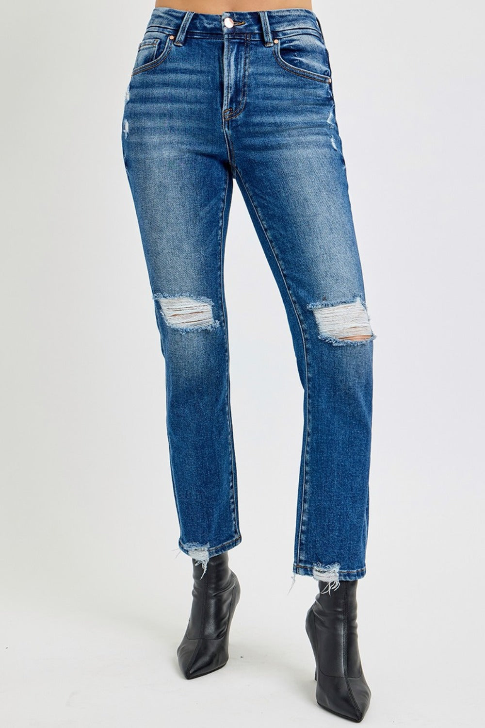 Mid Rise Flare Jeans- Doss Dollz