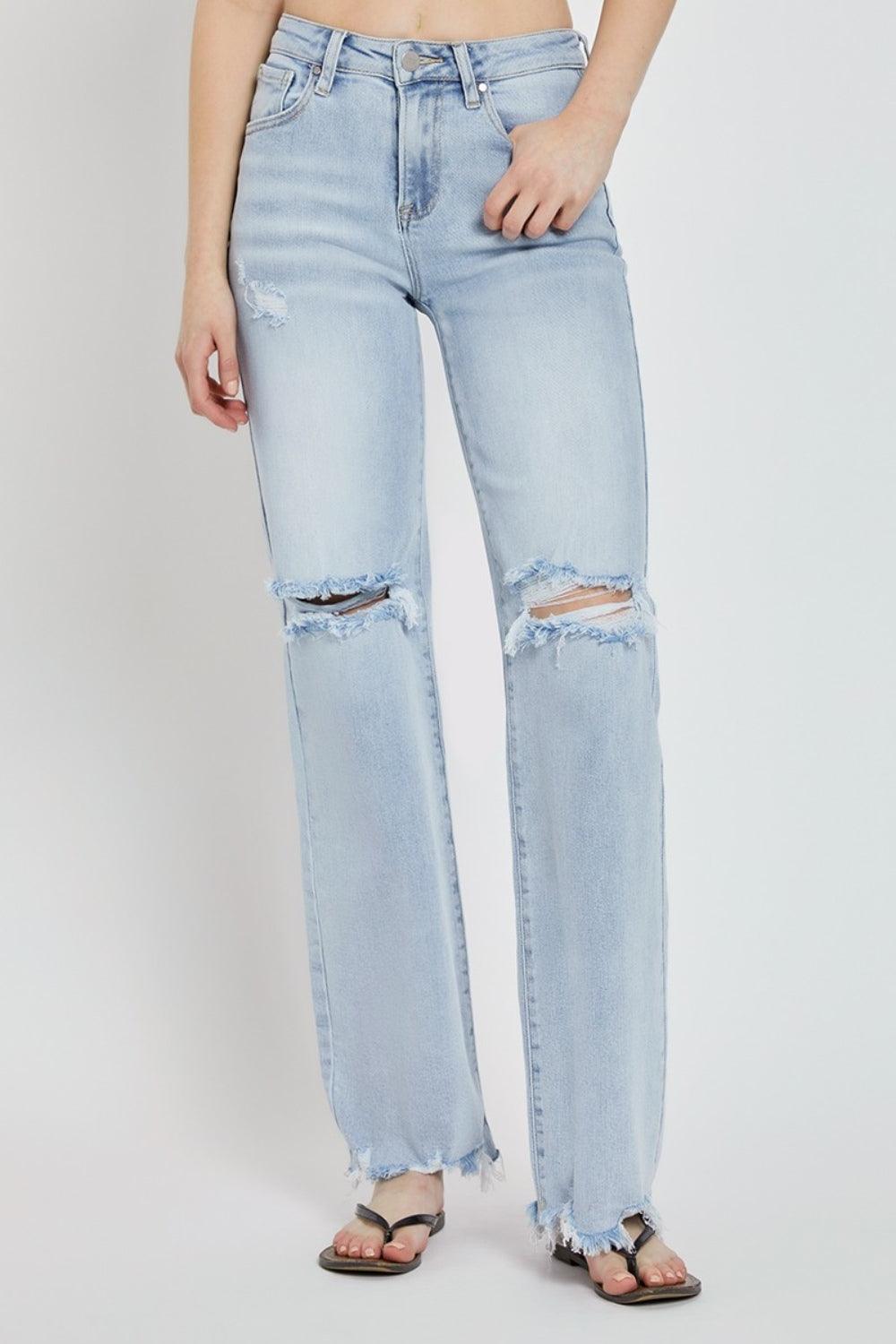 Mid Rise Flare Jeans- Doss Dollz