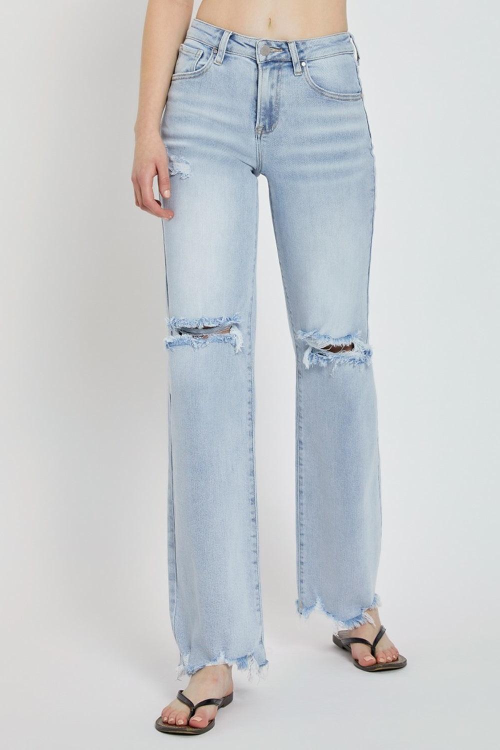 Mid Rise Flare Jeans- Doss Dollz