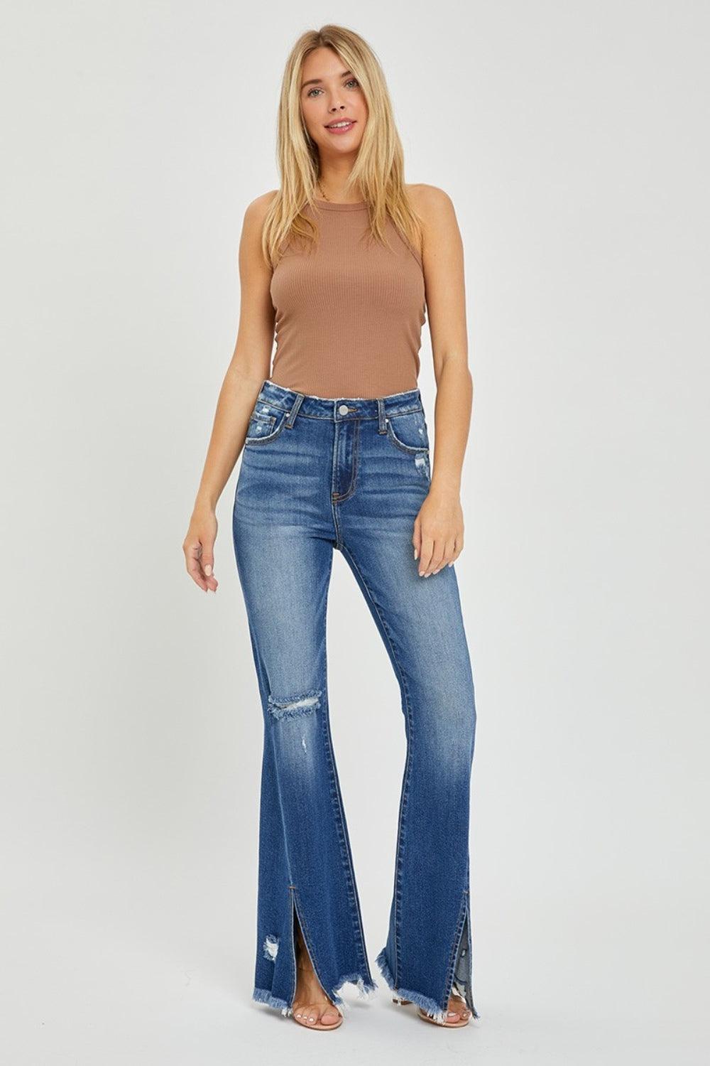 Mid Rise Flare Jeans- Doss Dollz