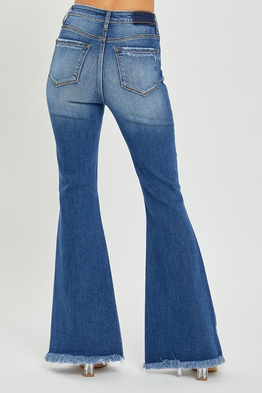 Mid Rise Flare Jeans- Doss Dollz