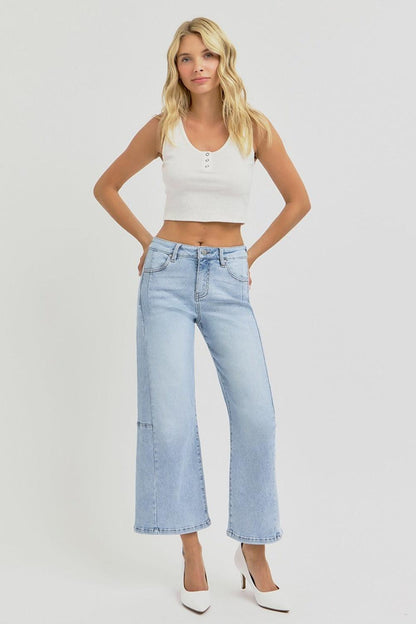 Mid Rise Flare Jeans- Doss Dollz