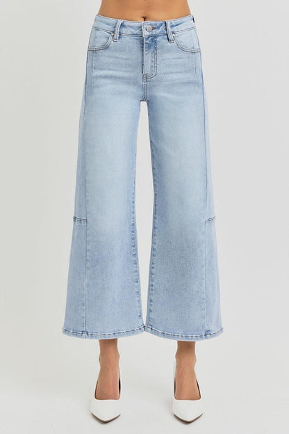 Mid Rise Flare Jeans- Doss Dollz