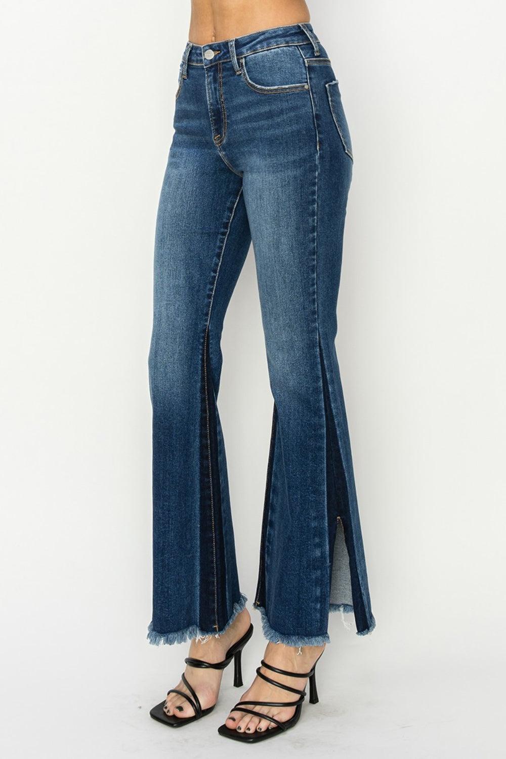 Mid Rise Flare Jeans- Doss Dollz