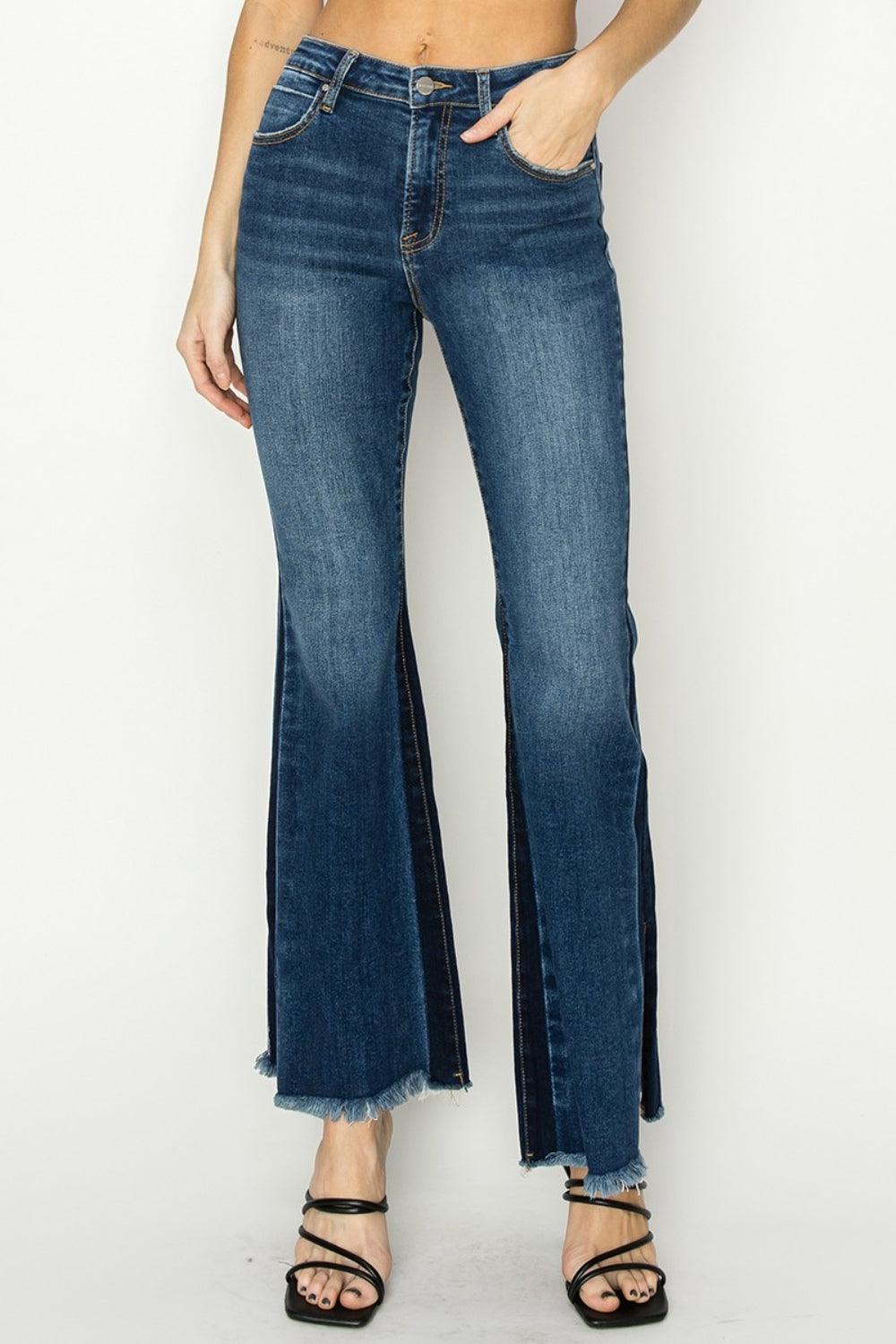 Mid Rise Flare Jeans- Doss Dollz