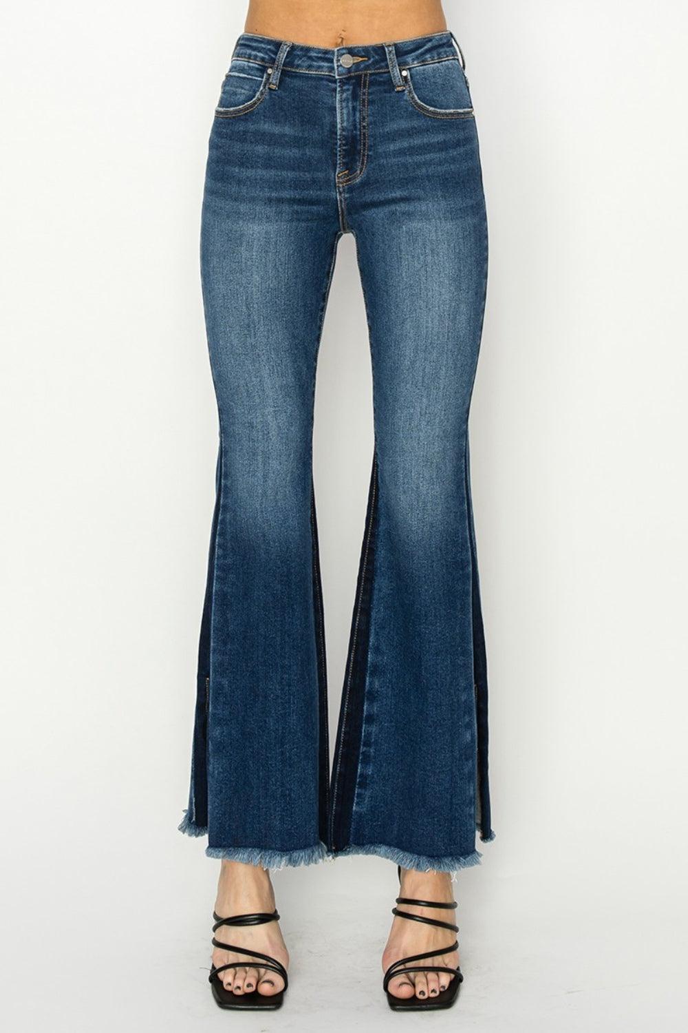 Mid Rise Flare Jeans- Doss Dollz