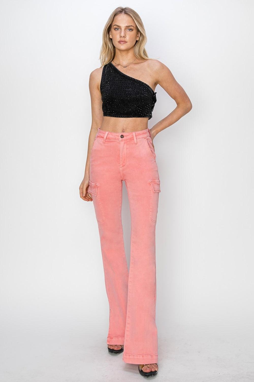 Mid Rise Flare Jeans- Doss Dollz