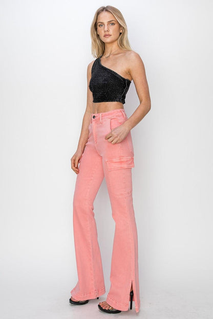 Mid Rise Flare Jeans- Doss Dollz